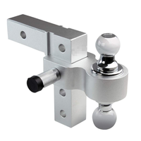 Remorque de remorquage réglable en aluminium de haute qualité, support à double boule