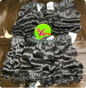 Cheveux humains vierges vietnamiens double bouclés de 16 pouces à bon prix, avec double trame, vente en gros - Product Image 4