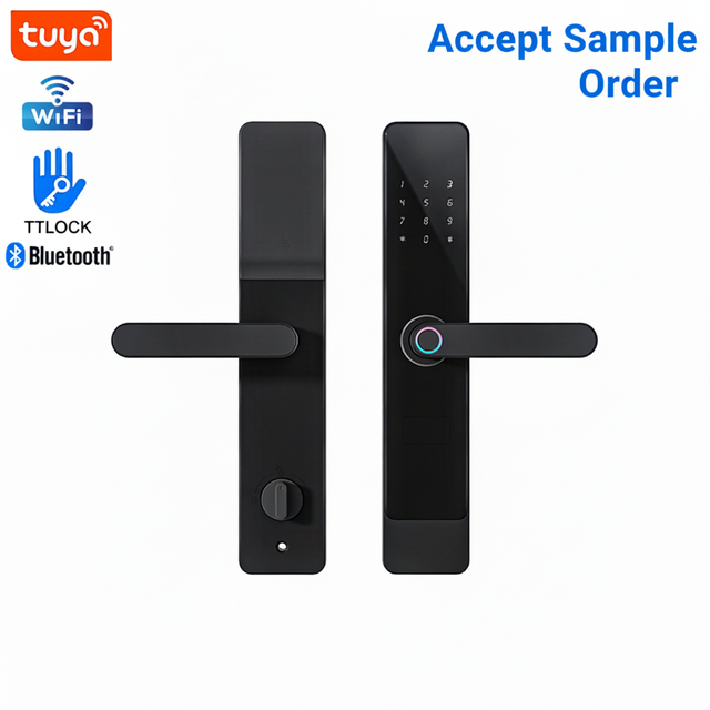 Hot-Selling Nfc Door Lock Aluminum Alloy Smart Lock Fingerprint Tuya APP WiFi Remote Control Smart Locks for Front Door