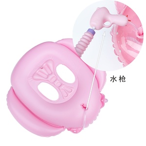 ห่วงยางว่ายน้ำเด็ก PVC ราคาถูก พร้อมที่นั่งนิรภัย ห่วงยางว่ายน้ำเด็กแบบเป่าลม พร้อมปืนฉีดน้ำ - Product Image 3