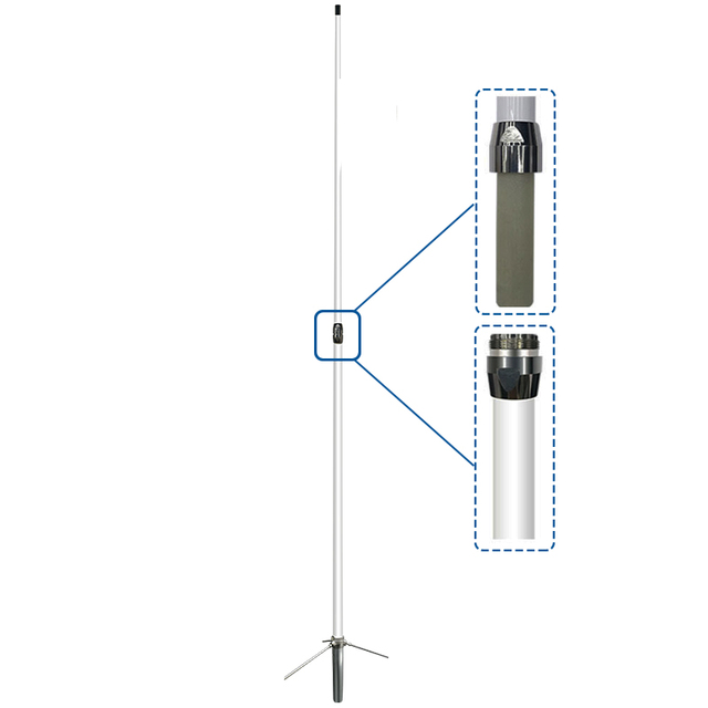 X300 Diamond 144-430MHz VHF/UHF Dual Band Fiberglass Base Station RPT Repeater Antenna with Ground Plane Radials