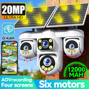 批发Aov太阳能4g Sim摄像机3 Ptz 4屏幕24/7记录<span class=keywords><strong>2</strong></span>太阳能电池板，带12000毫安电池长待机O-kam Pro应用程序 - Product Image 1