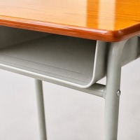 Meubles scolaires en bois durables, ensemble bureau et chaise pour étudiants, bureau et chaise scolaires modernes pour salle de classe
