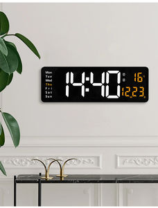 Reloj de Pared LED Digital Nórdico Minimalista para Sala de Estar, con Pantalla Grande de 16 Pulgadas, Venta al Por Mayor - Product Image 3