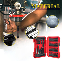 Jeu d'embouts de tournevis magnétiques Torx Phillips en acier inoxydable pour perceuses et visseuses 45PCS