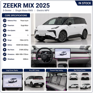 รถมินิแวนไฟฟ้า ZEEKR MIX <span class=keywords><strong>มือ</strong></span>สอง สภาพเห<span class=keywords><strong>มือ</strong></span>นรถใหม่ 5 ที่นั่ง ชาร์จเร็ว เหมาะสำหรับครอบครัว ขายส่งราคาถูก รถสะอาดมาก - Product Image 6