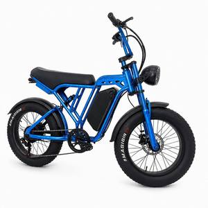 <span class=keywords><strong>Vélo</strong></span> <span class=keywords><strong>électrique</strong></span> tout-terrain à pneus larges bleu 500W 750W 1000W, <span class=keywords><strong>vélo</strong></span> <span class=keywords><strong>électrique</strong></span> rétro, scrambler vintage pour aventures en plein air - Product Image 2