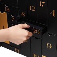 Boîte surprise de Noël vide en papier, cadeau d'anniversaire pour enfants, emballage de dessin animé, calendrier de l'Avent, impression offset