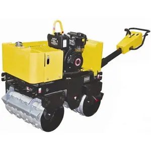 Walk-achter Dubbele Drum Vibratory Road Roller Trillingen Roller