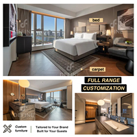 Ensemble de meubles de chambre d'hôtel de luxe 5 étoiles, lits king-size et queen-size, ensembles de chambres modernes, ensembles de meubles d'hôtel complets sur mesure