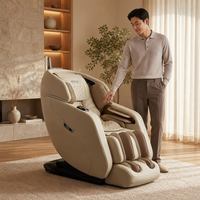 Fauteuil de massage électrique OEM chauffant et inclinable, avec pétrissage 3D pour le corps entier et le cou