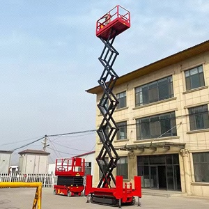 Hava için 10m kendinden tahrikli paletli Awrial kaldırma mobil hidrolik makas kaldırma çalışma platformu - Product Image 3