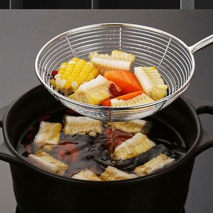 Cuillère de cuisine en acier inoxydable de haute qualité avec manche en bois, pour la cuisson et la friture, en métal durable - Product Image 6