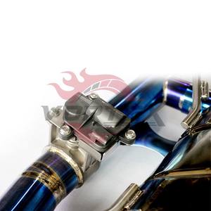 Système d'échappement Catback Valvetronic en alliage de titane haute performance Vortex Factory, épaisseur 1,2 mm, bleu brûlé, pour Dodge - Product Image 6