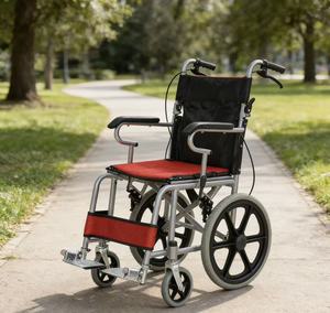 <span class=keywords><strong>Silla</strong></span> de <span class=keywords><strong>Ruedas</strong></span> Económica de Acero con Llantas Sólidas de PU, <span class=keywords><strong>Silla</strong></span> de <span class=keywords><strong>Ruedas</strong></span> Manual <span class=keywords><strong>Plegable</strong></span> Ligera para Personas Mayores - Product Image 5