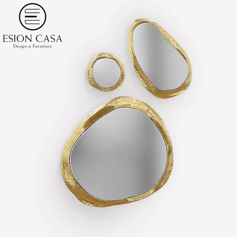 ESION CASA 2021 latest italian design wall wall mirrors luxury mirror set irregular shape console mirror