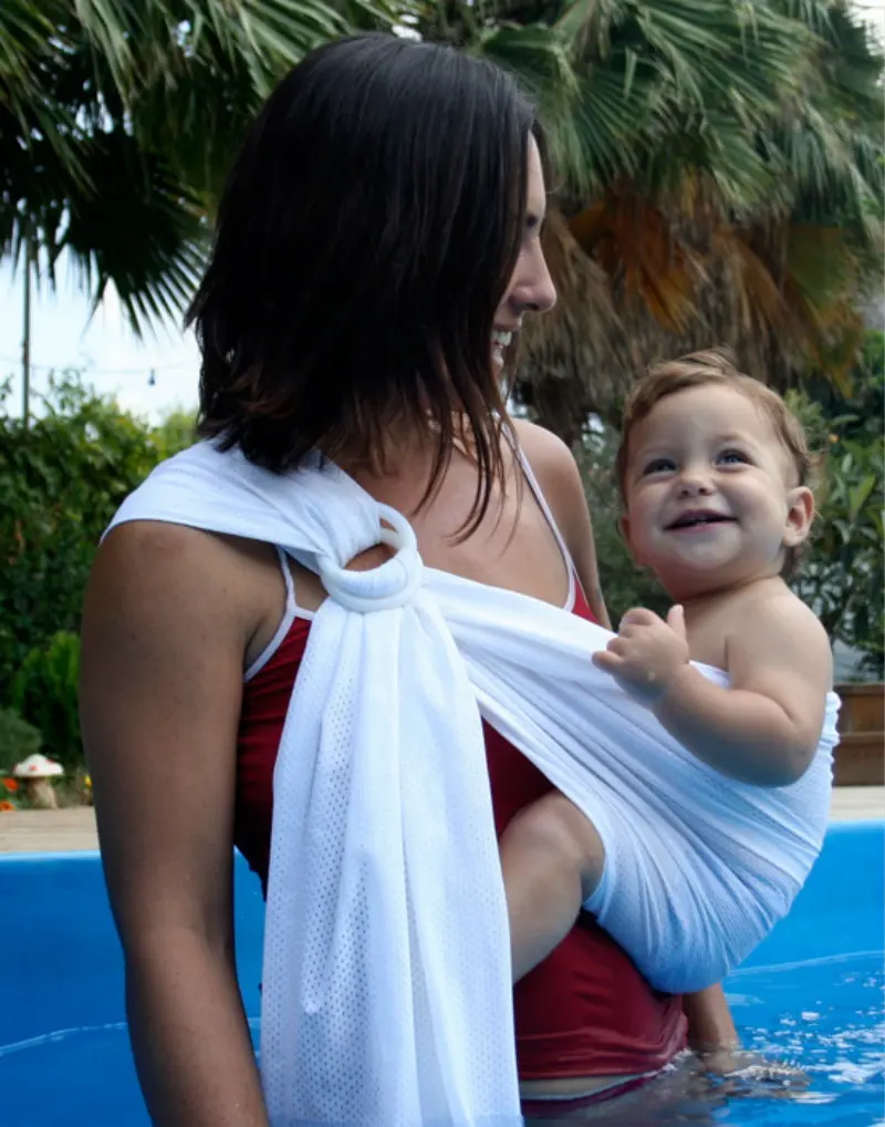 Ring Sling Mesh Baby Wrap Carrier Voor Peuter Lichtgewicht Ademend Droge Snel Zomer Zwembad Strand Baby Wrap Carrier