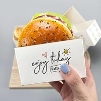 Sandwich à pain hamburger personnalisé biodégradable de qualité supérieure Emballage recyclable pour gâteau pâtisserie Emballage alimentaire rigide pour sushi à emporter