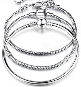Nouveauté 2025 – Bracelet chaîne serpent en argent 3 mm avec breloques pour bracelets, vente en gros de bijoux de haute qualité - Product Image 4