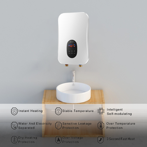 Gain de temps 4500W 220V Conversion de chauffe-douche électrique instantané sans réservoir entre <span class=keywords><strong>Fahrenheit</strong></span> et Celsius - Product Image 6
