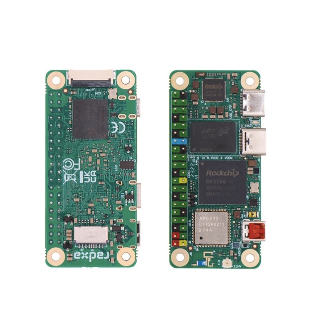Radxa ZERO 3W RK3566 Single Board Computer 1GB RAM WiFi 6 BT 5.4 Micro for Dual USB-C GPIO Linux