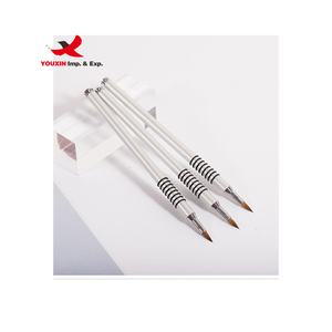 Pinceles para Uñas 3D de Fábrica a Bajo Precio, Mango Metálico Plateado Antideslizante, Pincel para Uñas Acrílicas, Se Acepta Logotipo - Product Image 4