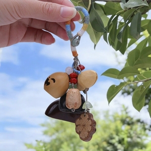 Wholesale Multi Style Handcrafted Dried Fruit Shell <b>Wind</b> <b>Chime</b> Pendant Ethnic Keychain Backpack Hanging Decor - Product Image 3