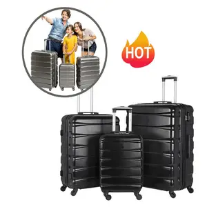 Sıcak satış moda sevimli bagaj setleri dayanıklı abs tekerlekli çanta 4 tekerlekli bagaj erkekler için kadınlar için seyahat seyahat iş