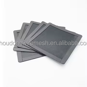 Dust Proof Mesh Cover Dust Filter PC Pvc 140mm for Computer Chassis Speakers, Black