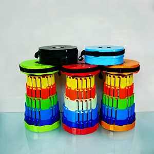 Tabouret pliant télescopique <span class=keywords><strong>arc</strong></span>-<span class=keywords><strong>en</strong></span>-<span class=keywords><strong>ciel</strong></span> réglable <span class=keywords><strong>en</strong></span> hauteur, portable, pour le <span class=keywords><strong>camping</strong></span> <span class=keywords><strong>en</strong></span> extérieur, la pêche, les pique-niques et les voyages - Product Image 1