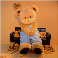 Costume de mascotte en peluche EVA Ours en peluche Baobao, design de style national, personnalisable, unisexe adulte, pour Noël, carnaval, fête, avec casque