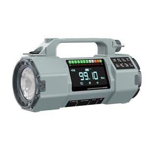 Radio AM FM SW portable personnalisée avec écran LED, lampe de poche, lecteur MP3 USB TF, rechargeable, multifonctionnelle, radio d'extérieur et domestique - Product Image 1