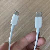 Câble Cantell 20 cm 20 W PD à charge rapide 3 A 0,3 m Type-C vers Type-C pour S23, batterie externe, téléphone, ordinateur et imprimante