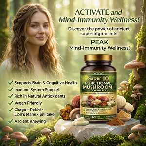 Super 10 Functional <strong>Mushroom</strong> <strong>Capsule</strong> Complex Manufacturer Direct <strong>Chaga</strong> Reishi Lion's Mane Immune Brain Support Supplement - Product Image 5