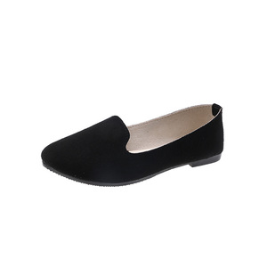Nuevos zapatos planos individuales de Color caramelo para mujer, zapatos de talla grande 43 para mujer embarazada, zapatos planos de primavera y otoño 43, explosión para niña - Product Image 5
