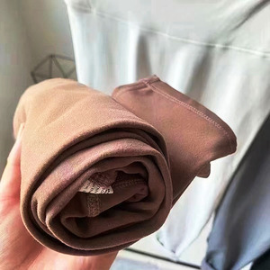 Vente en gros de tissu <span class=keywords><strong>polaire</strong></span> en nylon élasthanne à haute élasticité leggings de yoga confortables tissu extensible épais - Product Image 2