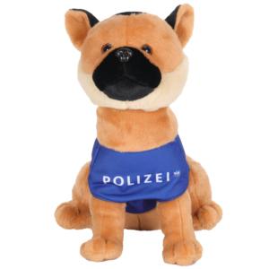 Peluche Chien Berger Allemand de <span class=keywords><strong>Police</strong></span> à Veste Uniforme POLIZEI, Jouet Doux et Réaliste, Cadeau Souvenir de la <span class=keywords><strong>Police</strong></span> <span class=keywords><strong>Allemande</strong></span>, Vente Chaude - Product Image 1
