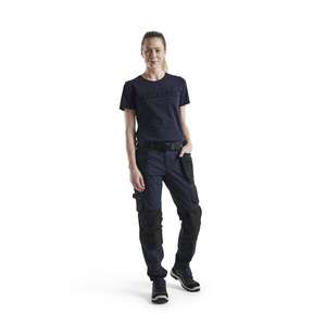 BLAKLADER - 719216458699C48 Women's 4-way stretch craftsman <b>trousers</b> Dark <b>navy</b>/Black - EAN 7330509741740 <b>WORK</b> <b>TROUSERS</b> - Product Image 3