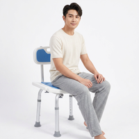 Chaise de douche pour maison de retraite, conception pliable, aides de bain portables, tabouret de bain nomade, chaise de douche confortable pour les déplacements