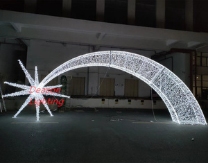 Outdoor Xmas Decorations 3d Large <strong>Arch</strong> Led Star Motif <strong>Lights</strong> <strong>Christmas</strong> Ornament <strong>Lights</strong> - Product Image 4