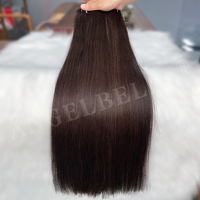 Lots de Cheveux Humains 12A, 20, 22, 24 Pouces, Cheveux Raides Non Traités, 3 Lots, Tissage Rapide, Noir Naturel