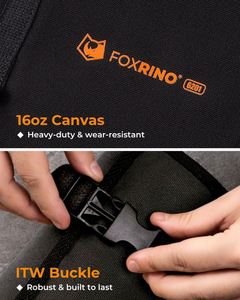 Échantillon gratuit, sac enroulable personnalisé avec logo d'usine, 5 poches, sac enroulable multi-usages, organiseur d'outils en toile - Product Image 6