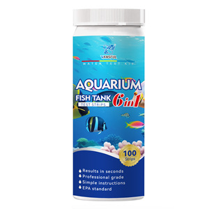 Bandelettes de test Vansful Aquarium Fish Tank 6 en 1, 100 bandelettes, kit de test de la qualité de l'eau pour aquariums d'eau douce et d'eau salée - Product Image 3