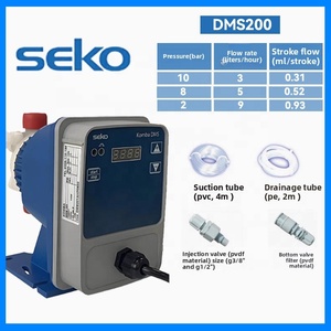 Bomba Dosificadora de Productos Químicos SEKO DMS200 con 1 Año de Garantía, Capacidad de 3-9L/h y 2-10 bar - Product Image 1
