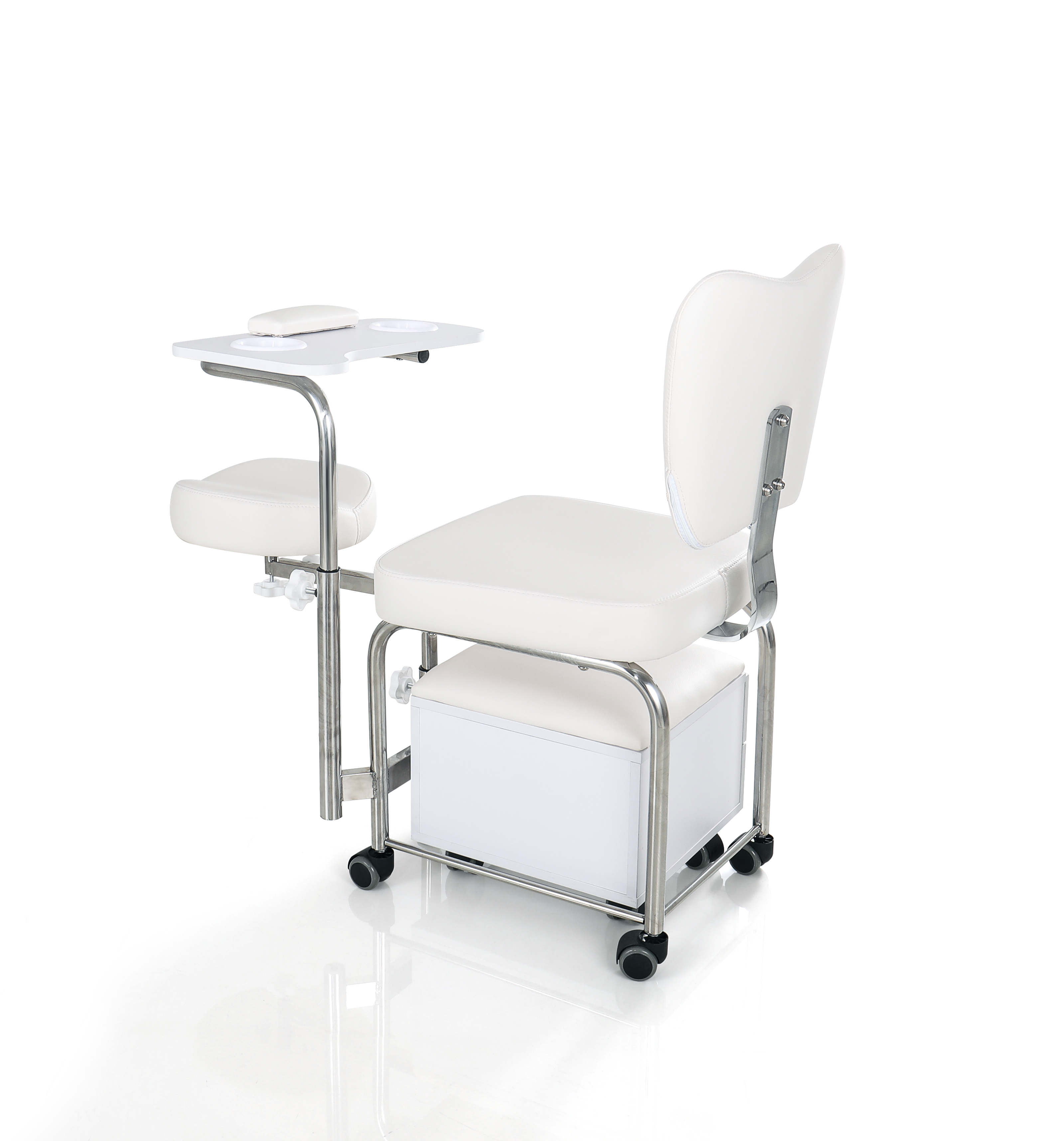portable manicure table nail station with chair