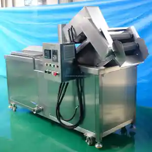 French Fries Machine Price Industrial Automatic Potato Crispy Chips French Fries Continuous Deep Fryer Groundnut Frying Machine
