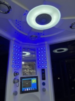 Salle de douche vapeur multifonction avec baignoire à remous et générateur de vapeur pour salle de bain