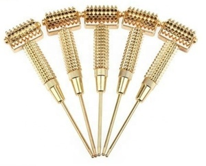 Sonda de acupuntura multifuncional de latón 100%, Detector de puntos de acupuntura, rodillo de masaje de aguja de resorte de acupuntura Facial - Product Image 2