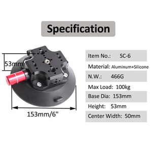 Sorriso 3 4.5 6 inch cốc hút nhôm cầm tay bơm hút siêu mạnh cho máy ảnh điện thoại <span class=keywords><strong>GoPro</strong></span> phụ kiện - Product Image 5