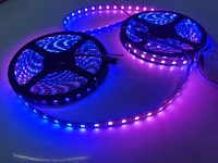Bande lumineuse LED programmable intelligente 12V 5M RGB WS2815 60 LED 5050 à pixels adressables individuels pour la décoration paysagère